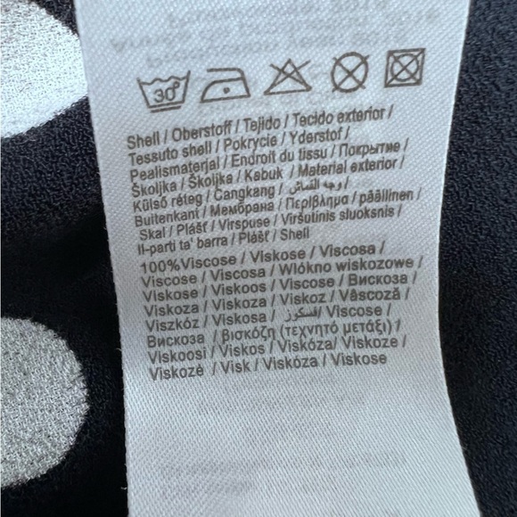 Selected Femme Navy Blue & White Polka Dot Vneck Sweater Size 34 - Picture 9 of 11